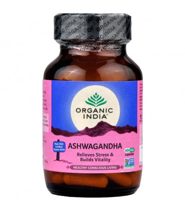 Ashwagandha Organic India 60 kaps x 400mg Ashwagandha Organic India 60 kaps x 400mg