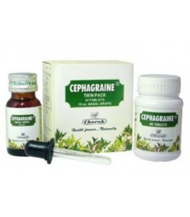 Cephagraine Charak Zestaw 40tabl+15ml krople do nosa