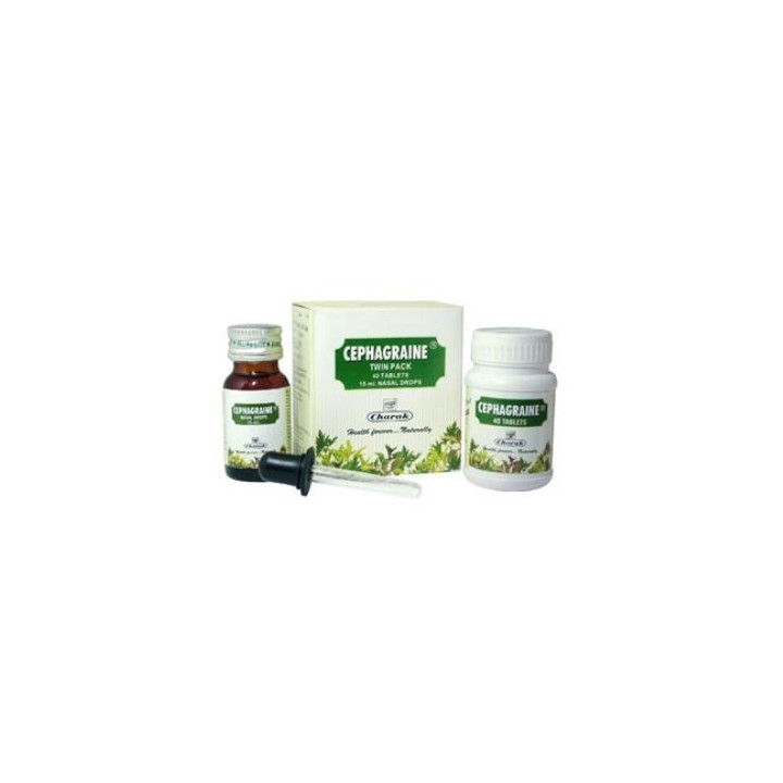 Cephagraine Charak Zestaw 40tabl+15ml krople do nosa