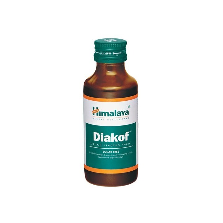 Diakof Syrop Himalaya 100ml - zwalcza suchy kaszel i działa wykrztuśnie