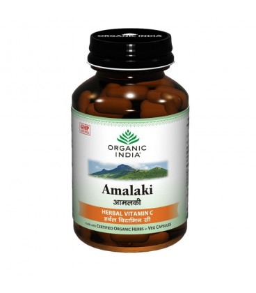 Amalaki - Owoce Amli, 60 kapsułek, Organic India - żródło witaminy C w dużej dawce