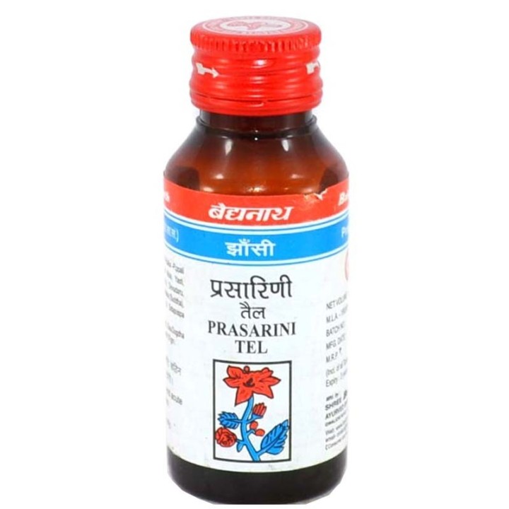 Olejek ziołowy na bóle stawów, Prasarini Tel, 50 ml, Baidyanath