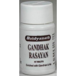 Gandhak Rasayana 40 tabletek Baidyanath skora problemowa