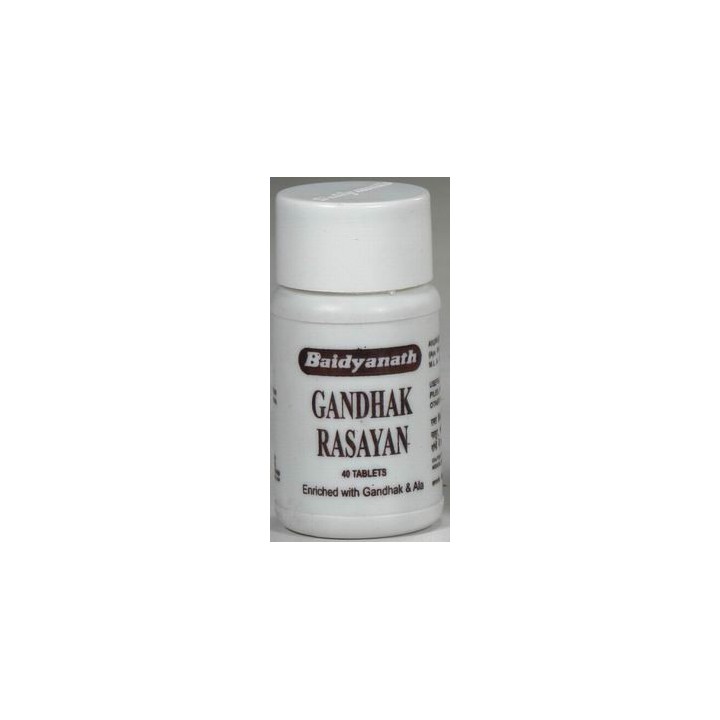 Gandhak Rasayana 40 tabletek Baidyanath skora problemowa