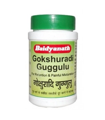 Gokshuradi Guggulu, 80 tabletek, Baidyanath - układ moczowy i cholesterol