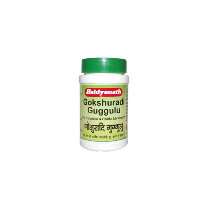 Gokshuradi Guggulu, 80 tabletek, Baidyanath - układ moczowy i cholesterol