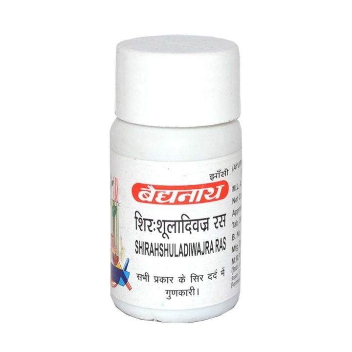 Shirshuladi Vajra Tab 40 tabletek Baidyanath - ból głowy i migrena