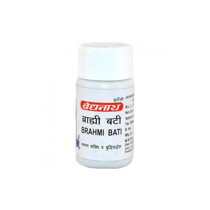 Brahmi Bati (Buddhi vardhak) 80 tabletek Baidyanath - na pamięć i bezsenność