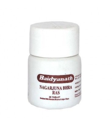 Nagarjuna bhra Ras 20 tabletek Baidyanath (Zamiast Arjuny na serce) Nagarjuna bhra Ras 20 tabletek Baidyanath (Zamiast Arjuny na serce)