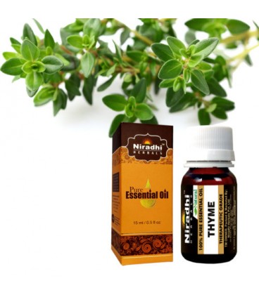 Olejek eteryczny czysty 100% TYMIANKOWY 15ml Niradhi Herbals Olejek eteryczny czysty 100% TYMIANKOWY 15ml Niradhi Herbals