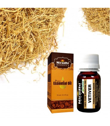 Olejek eteryczny czysty 100% WETYWERA 15 ml Niradhi Herbals Olejek eteryczny czysty 100% WETYWERA 15 ml Niradhi Herbals