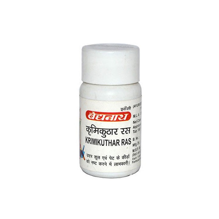 Krimikuthar Ras 80 tabletek Baidyanath - odrobaczanie